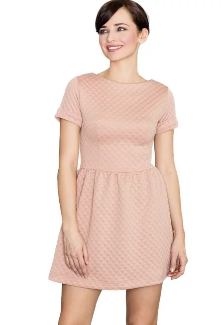 Дамска мини рокля Tengoire K147 розова