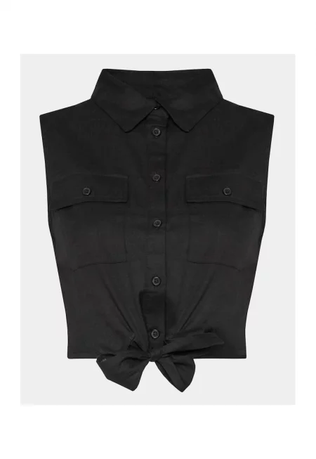 Дамска риза -  303996024 - Черна - Памук