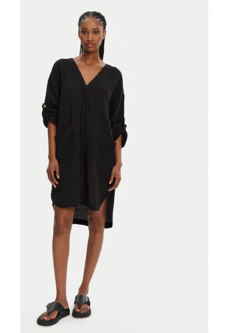 Дамска рокля -  304990731 - Памук - Черен - Черен