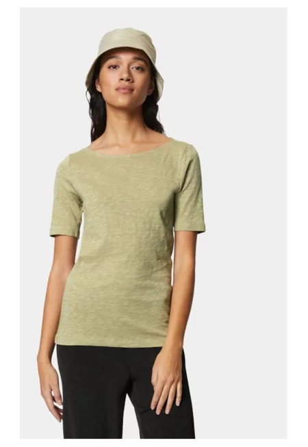 Дамска тениска -  101274 - зелена - памук -