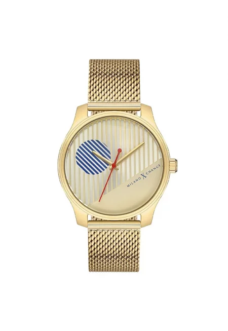 Дамски часовник  MEX1169 златист 38мм текстил