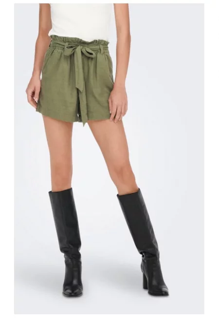 Дамски панталон -  68276 - Лен/Вискоза - Зелен