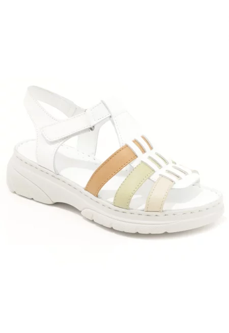 Дамски сандали D60 336 - Бял