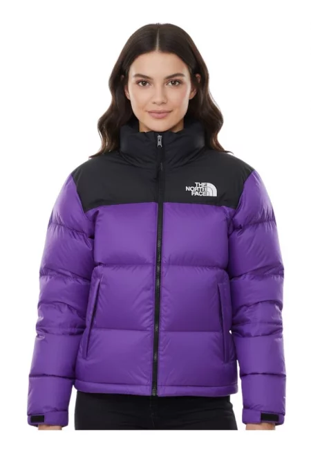 Дамско яке  1996 Retro Nuptse пухкаво лилаво - найлон