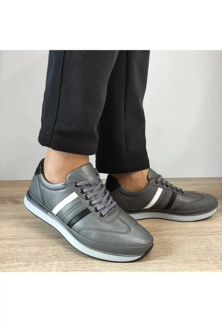 Ежедневни мъжки обувки  B67-2101 Grey - Сиви