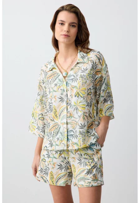 Флорални шорти - Многоцветен