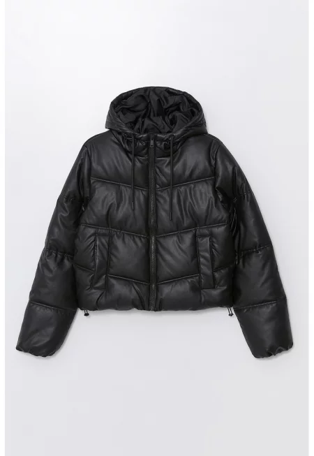 Капитонирано зимно яке с качулка