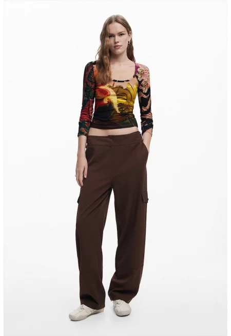 Къса слим блуза