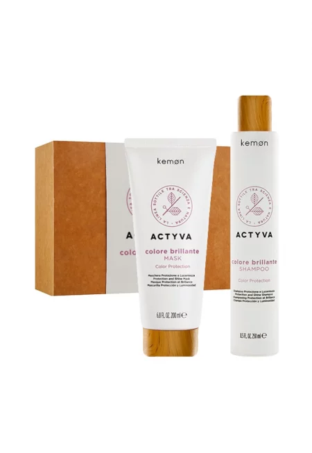 Комплект за боядисана коса  Actyva Colore Brillante: Маска 200 мл - Шампоан 250 мл