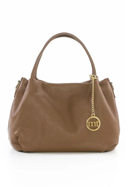 Кожена чанта Maggiore222 - Канелено кафяво