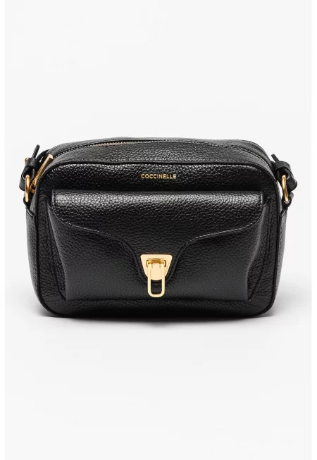 Кожена чанта през рамо Beat Soft - Черен