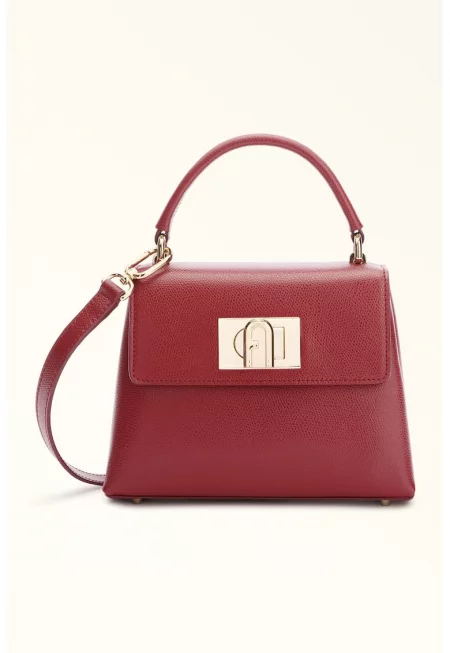 Кожена чанта през рамо с джоб на гърба