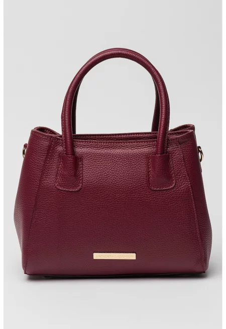 Кожена чанта с отделяща се презрамка