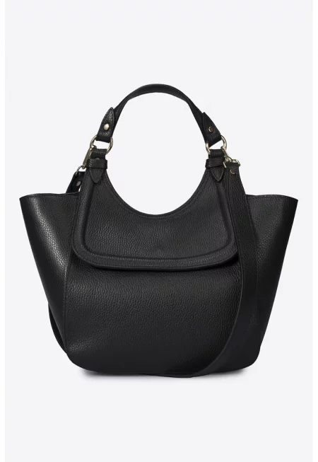 Кожена чанта с отделяща се презрамка