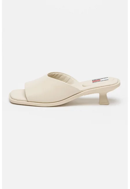 Кожени сандали The Noho - Слонова кост