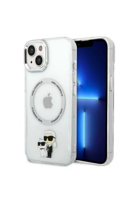 MagSafe IML Karl and Choupette NFT защитен калъф за iPhone 14 - прозрачен