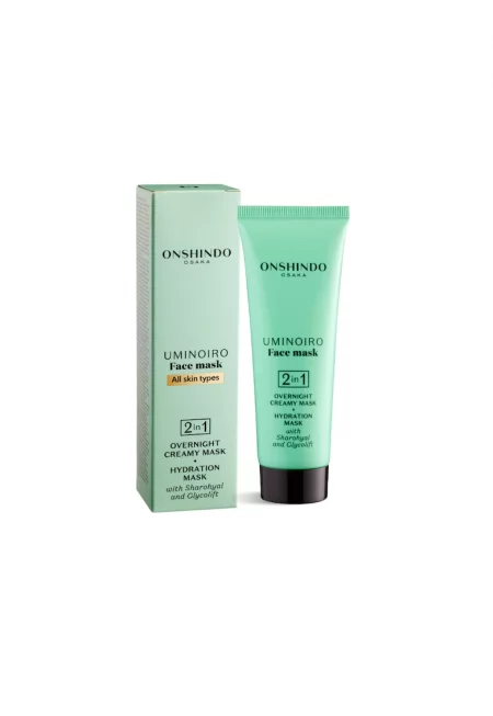 Маска за лице  2 in 1 - Нощен крем - Интензивна хидратация с Sharohyal и Glycolift - За всеки тип кожа - 75 мл