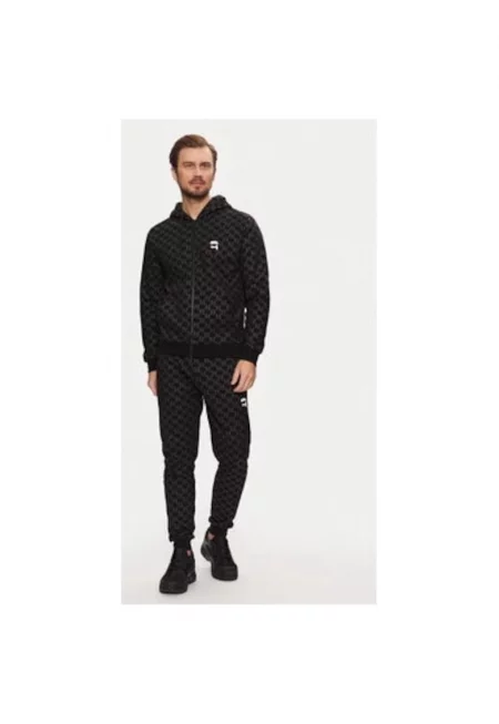 Мъжка блуза -  304613012 - Памук - Черен