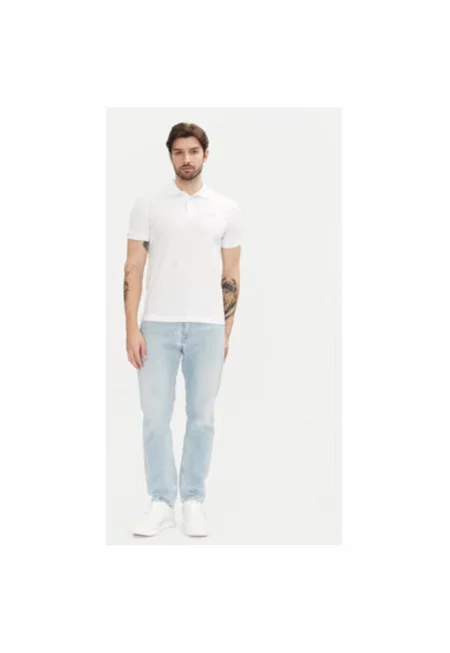 Мъжка поло тениска  Emporio Armani - 8NPF14 PJVQZ - Памук/Еластан - 3XL INTL - Бяла