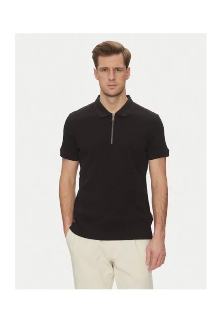 Мъжка поло тениска Joop Jeans - 10019351 30045674 - памук/найлон - черна - Черен