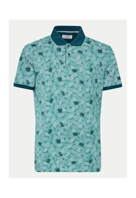 Мъжка тениска -  555207 - Синя - Памук