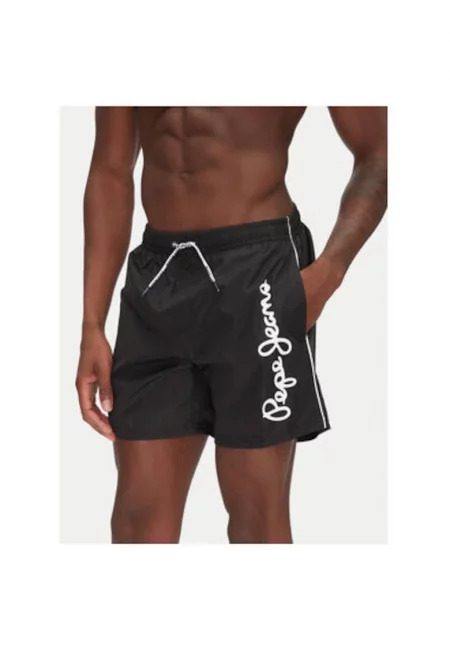 Мъжки бански шорти  PMB10419 - Полиестер - Черен - Черен