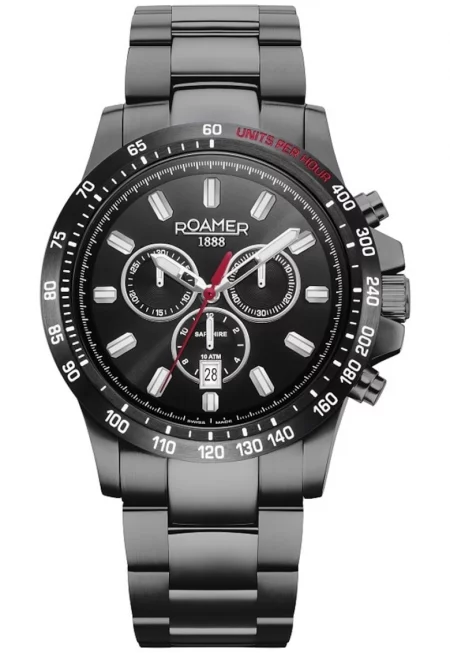 Мъжки часовници  метални - 45 мм - 10 АТМ - черни