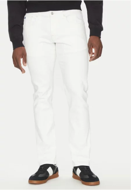 Мъжки дънки -  305342287 - Памук - Бели - Бял