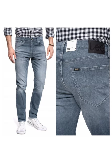 Мъжки дънки -  Austin - Памучни - Дълги - Мъжки - Slim fit - W31-L34 US - Сиви