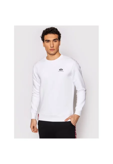Мъжки спортен суичър -  180535 - Бял - Памук
