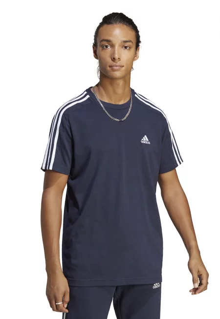 Памучна тениска Essentials с 3 ивици