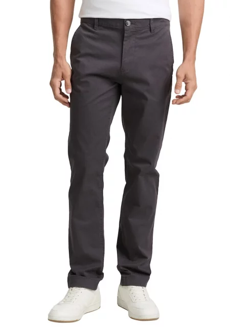 Панталон чино със средновисока талия - Tъмносив