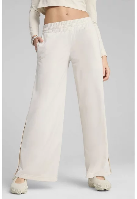 Панталон ESS с лого с капси встрани - Слонова кост