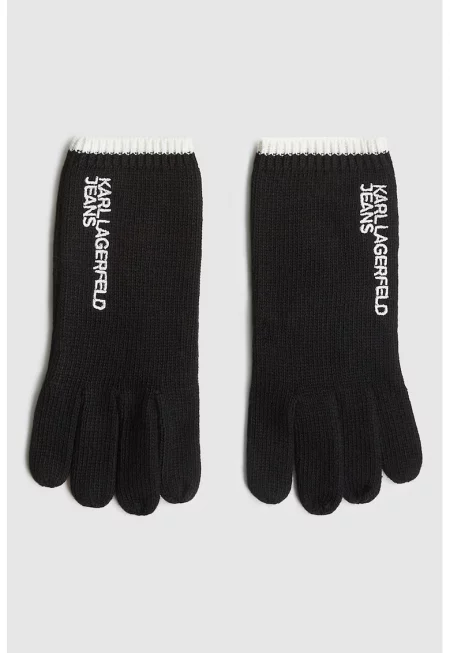 Плетени ръкавици с бродерия