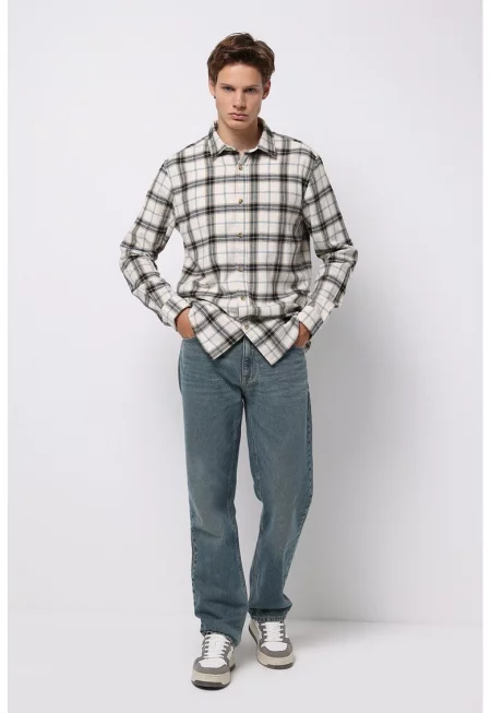 Прави дънки - Светлосин меланж