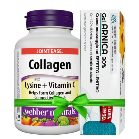 Промо пакет 14 - Колаген с лизин и витамин С + Масажен гел с арника и дяволски нокът SanaVita