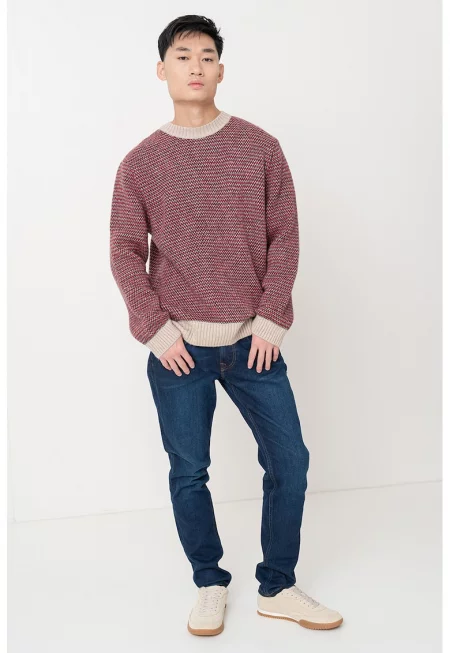 Пуловер с паднали ръкави