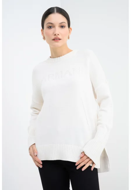 Пуловер с цепки за палците