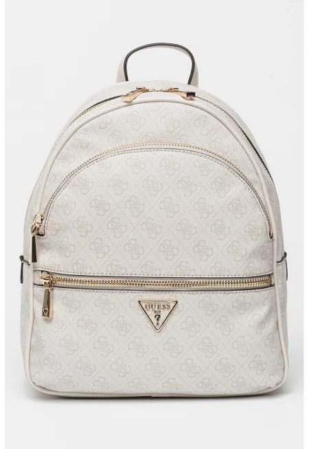 Раница Manhattan с лого - Бледо розово