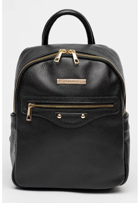 Раница от кожа с лого