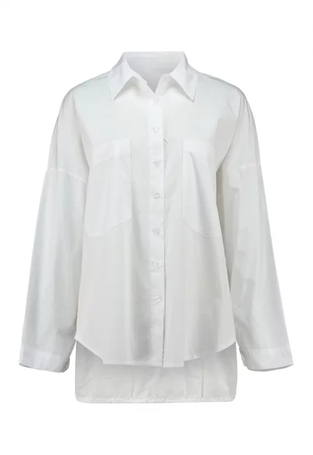 Риза с дълги ръкави - Мръснобял