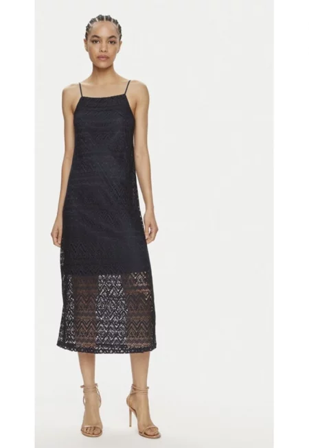 Рокля -  12504 - Полиестер - Тъмносин