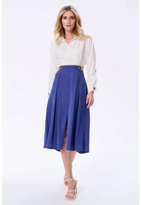 Рокля с 2в1 визия и плисета