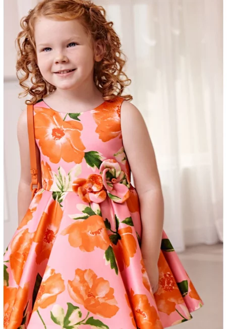 Рокля с флорални апликации