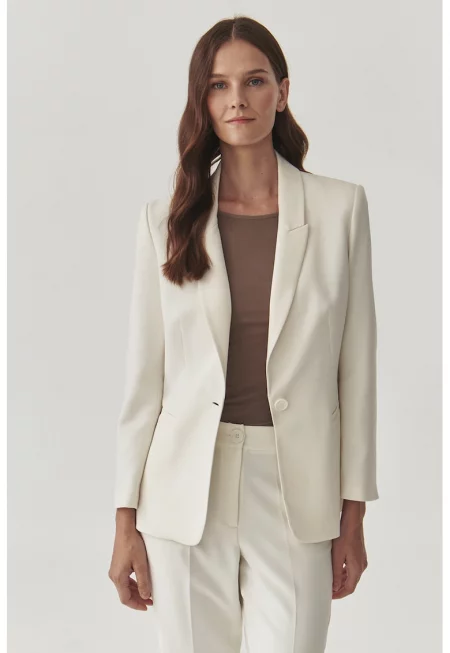 Сако Remelika с двойни ревери - Крем