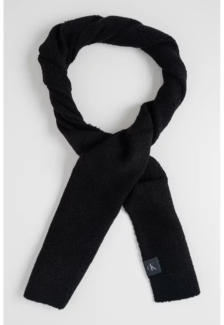 Шал с вълна - Черен