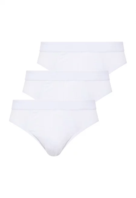 Слипове с модал - 3 чифта - Бял