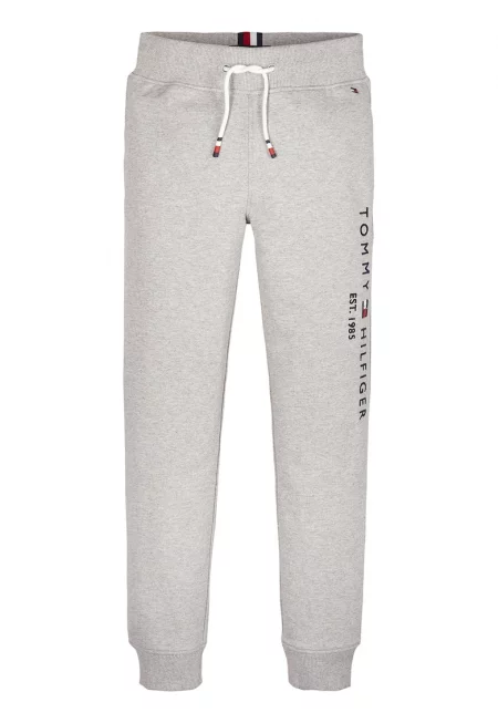 Спортен панталон с лого - Сив меланж