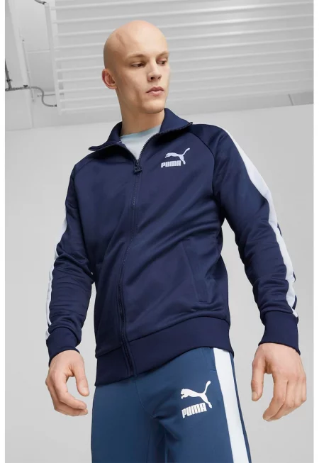 Суитшърт T7 Iconic с цип - Тъмносин