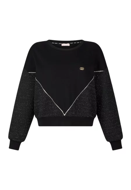 Свободен суитшърт с паднали ръкави